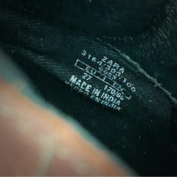 *NWT* ZARA Kid/Toddler Leather Boots - Size 10 (27 EU) - Picture 9 of 9